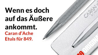Caran d‘Ache Kugelschreiber Etuis aus Metall für den 849 bedrucken