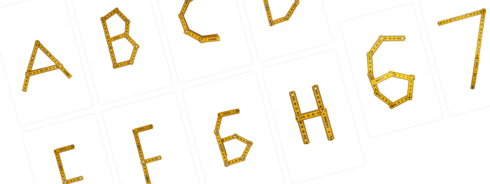 Zollstock ABC und Zollstock Zahlen von ANYBRAND