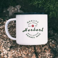 Emaille Tasse Herbert Kategorie