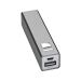 Powerbank 2.200 mAh aus Metall, inkl. Ladekabel