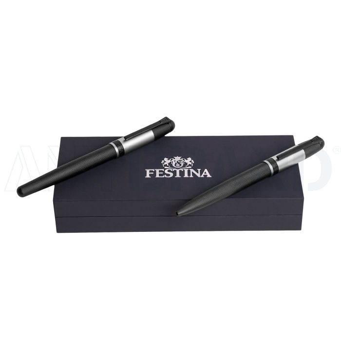 FESTINA Set Classicals Black Edition Silver (kugelschreiber & tintenroller) bedrucken