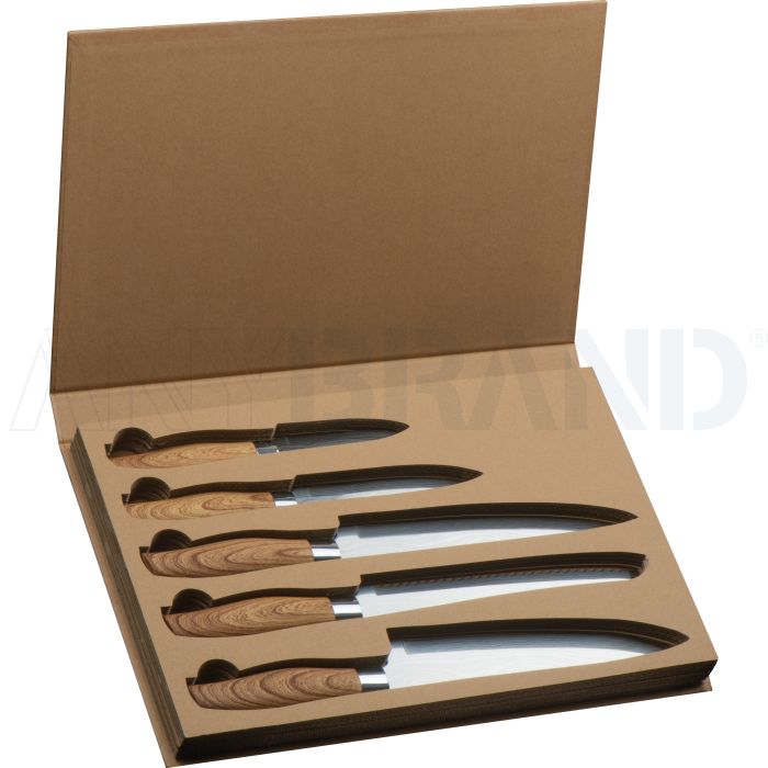 5 teiliges Messer Set bedrucken