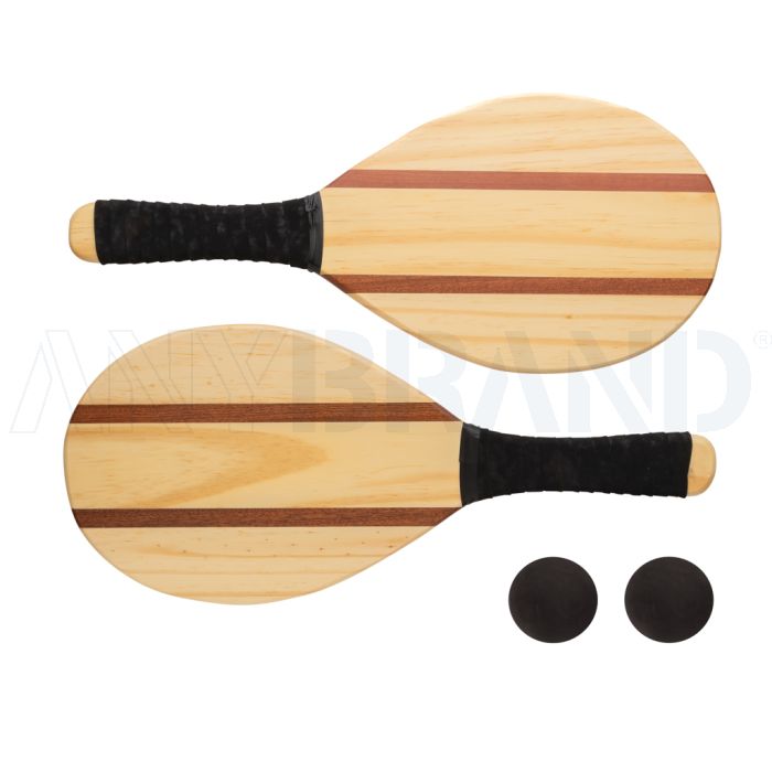 Frescobol Tennis-Set aus Holz bedrucken