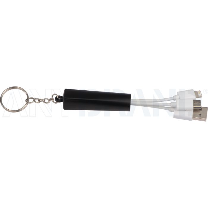 Schlüsselanhänger mit 3in1 USB Ladekabel bedrucken