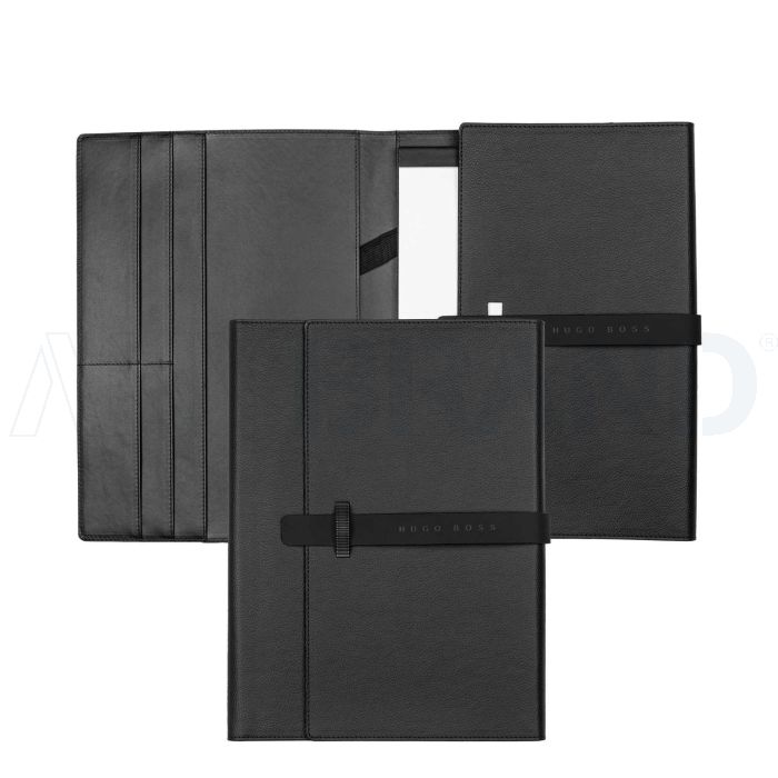 HUGO BOSS A4 Schreibmappe Illusion Gear Black bedrucken