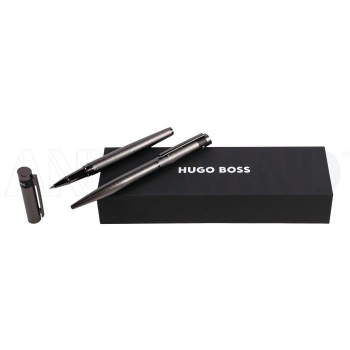 HUGO BOSS Set Loop Diamond Gun (kugelschreiber & tintenroller) bedrucken