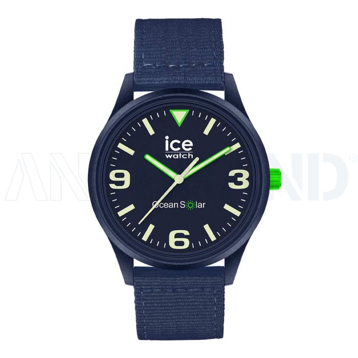 Ice-Watch ICE ocean solar-Dark blue-Mittelgröße-3H bedrucken