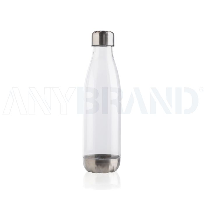 Auslaufsichere Trinkflasche mit Stainless-Steel-Deckel bedrucken
