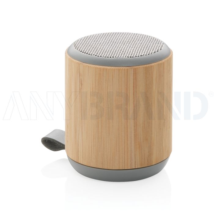 Bambus und Stoff 3W Wireless Speaker bedrucken