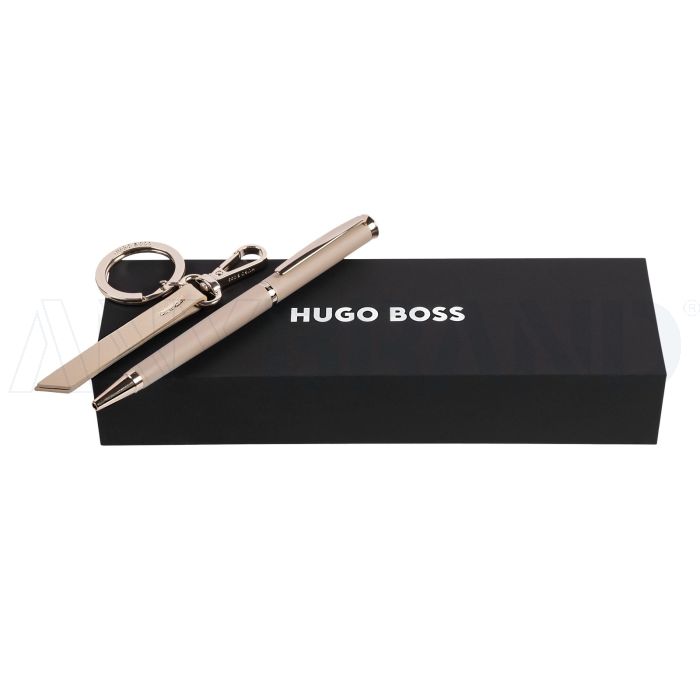 HUGO BOSS Set HUGO BOSS Nude (kugelschreiber & schlüsselring) bedrucken