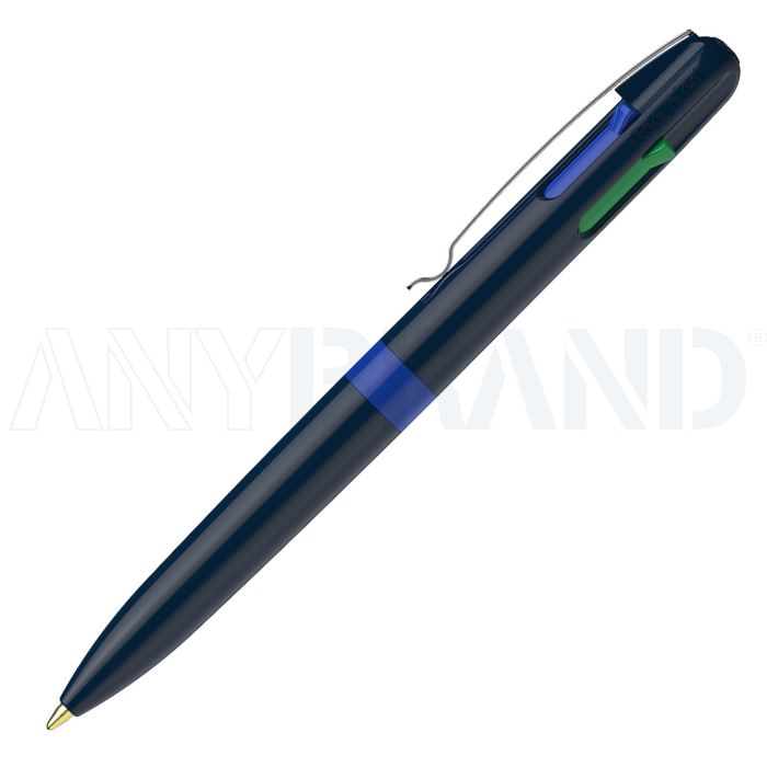 Schneider Take 4 Promo Vier-Schreibfarben Kugelschreiber blau bedrucken