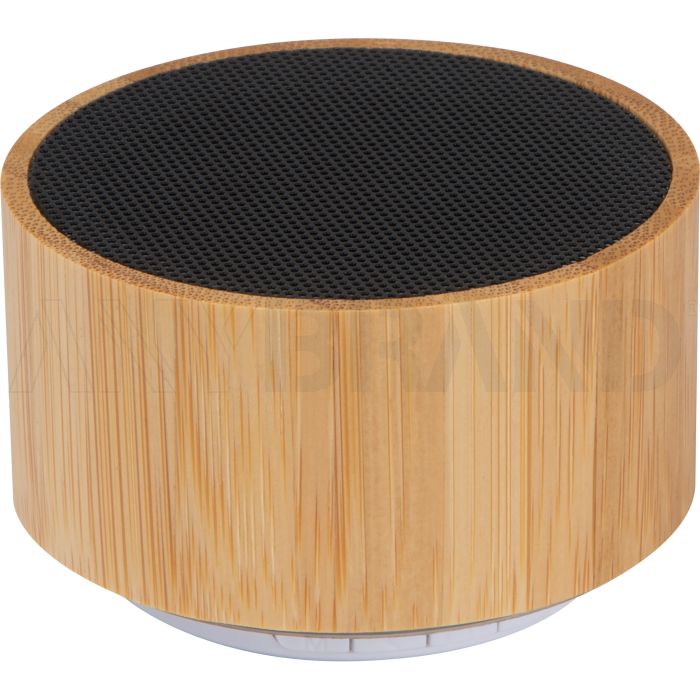 Bluetooth Lautsprecher mit Bambusummantelung bedrucken