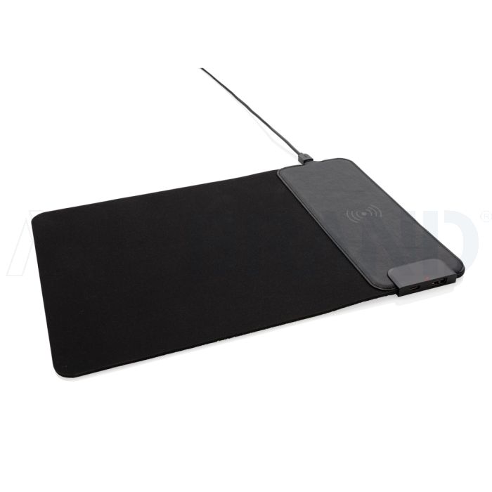 Mousepad mit 15W Wireless Charging und USB Ports bedrucken