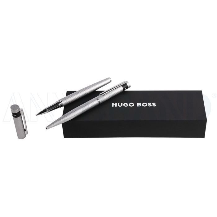 HUGO BOSS Set Loop Diamond Chrome (kugelschreiber & tintenroller) bedrucken