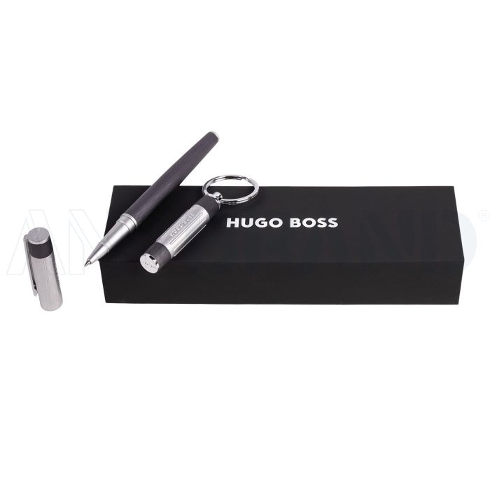 HUGO BOSS Set Gear Ribs Gun (tintenroller & schlüsselring) bedrucken