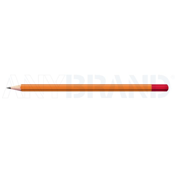 Staedtler Bleistift orange mit farbiger Tauchkappe Sechskant (eckig) bedrucken