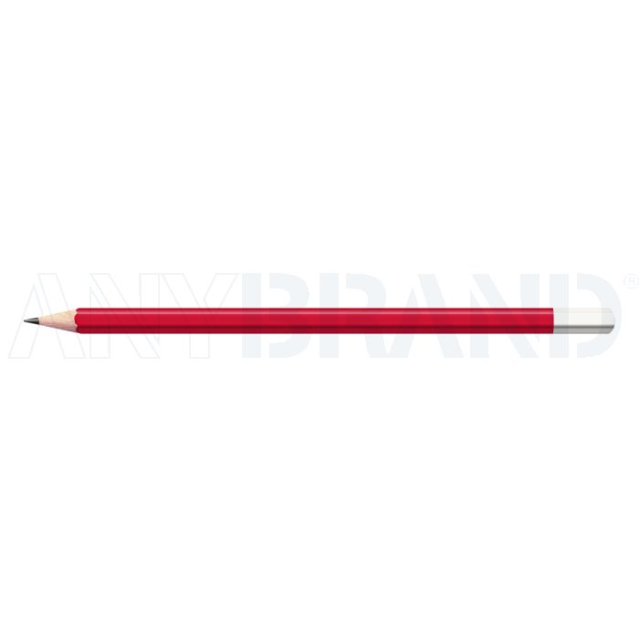 Staedtler Bleistift rot mit farbiger Tauchkappe Sechskant (eckig) bedrucken