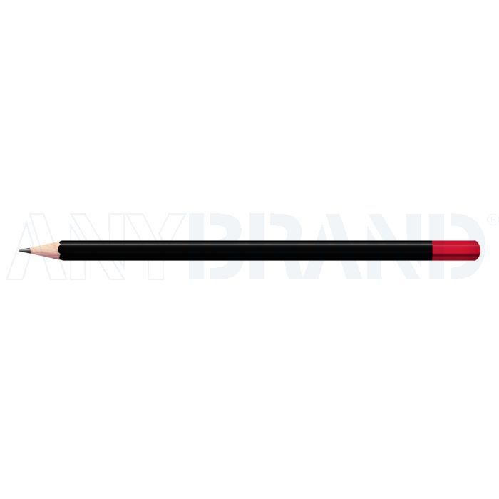 Staedtler Bleistift schwarz mit farbiger Tauchkappe Sechskant (eckig) bedrucken