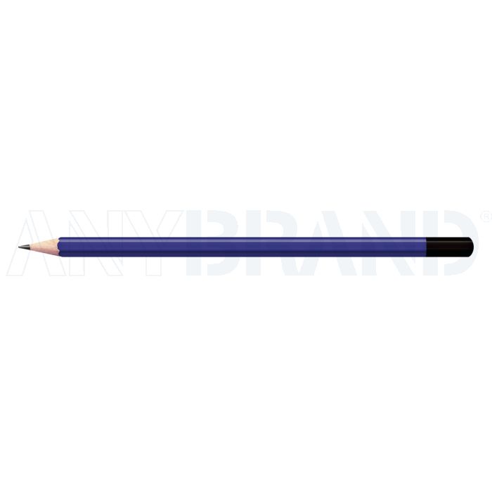 Staedtler Bleistift Reflex Blau mit farbiger Tauchkappe sechskant (eckig) bedrucken