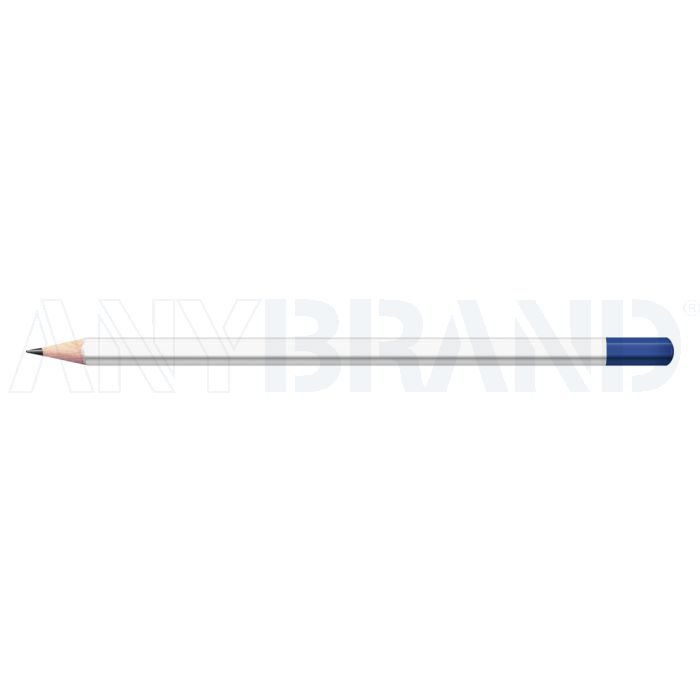Staedtler Bleistift weiß mit farbiger Tauchkappe Sechskant (eckig) bedrucken
