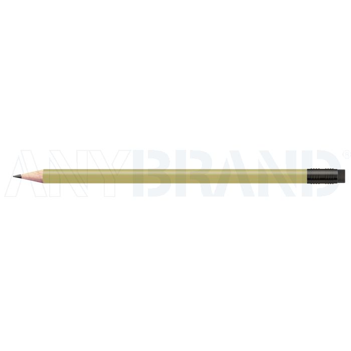Staedtler Bleistift gold, rund mit Zwinge und Radiertip bedrucken