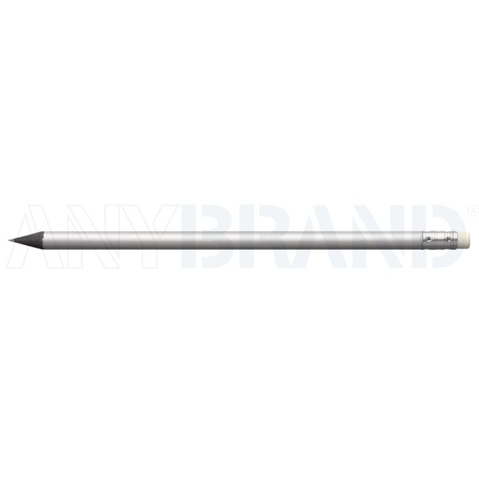 Faber-Castell Design Bleistift in silber mit Radiertip bedrucken