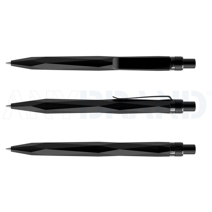 Prodir QS20 PQS Stone Push Kugelschreiber schwarz mit Metallclip bedrucken