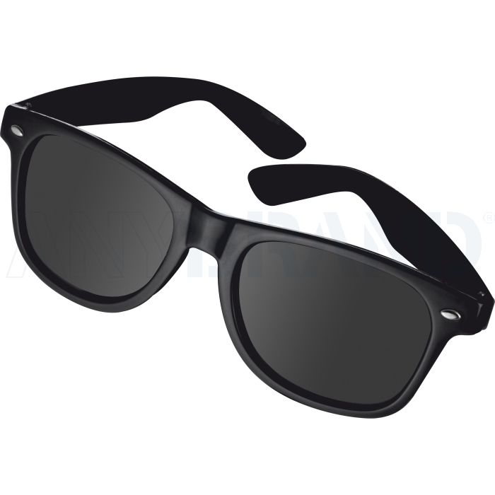 Sonnenbrille aus Kunststoff im Nerdlook, UV 400 Schutz bedrucken