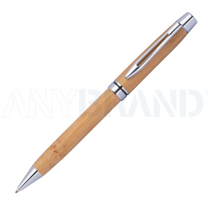 Kugelschreiber aus Holz mit Applikationen aus Metall bedrucken