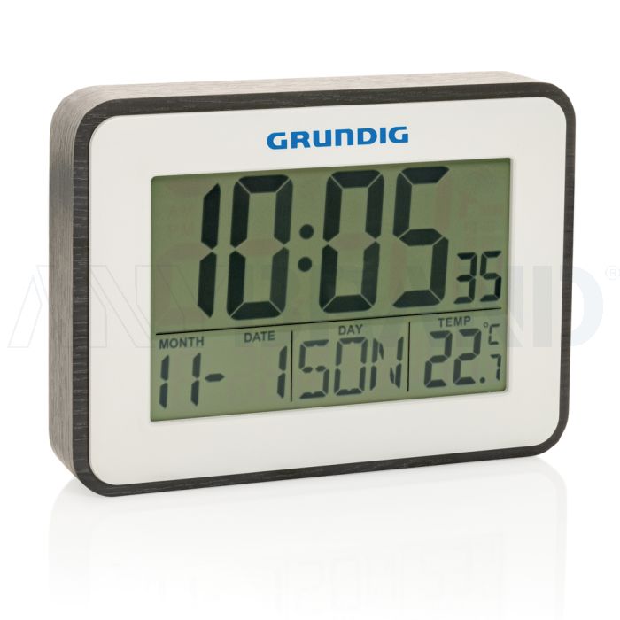 Grundig Thermometer, Wecker und Kalender bedrucken