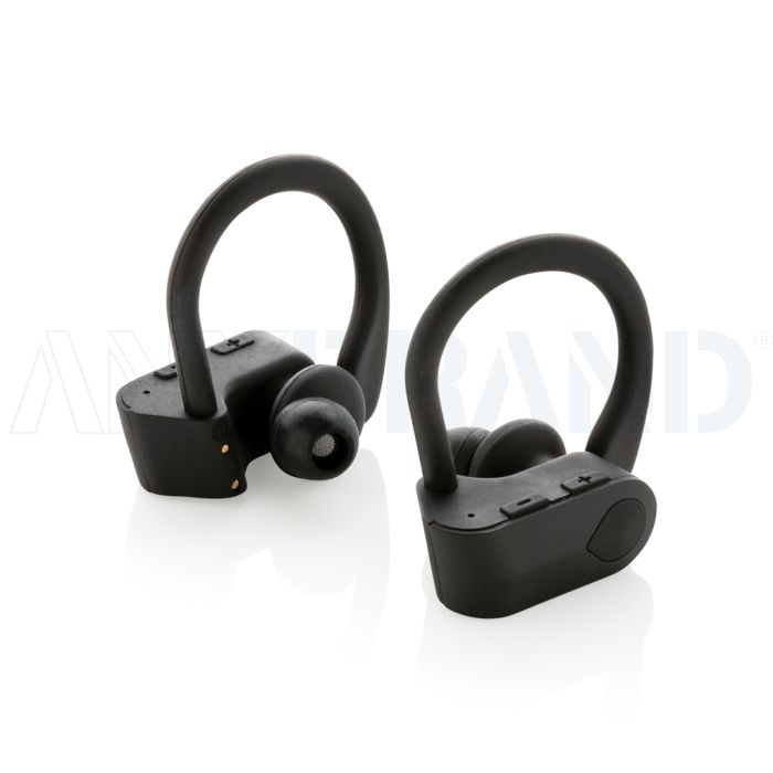 TWS Sport-Ohrhörer mit Ladebox bedrucken