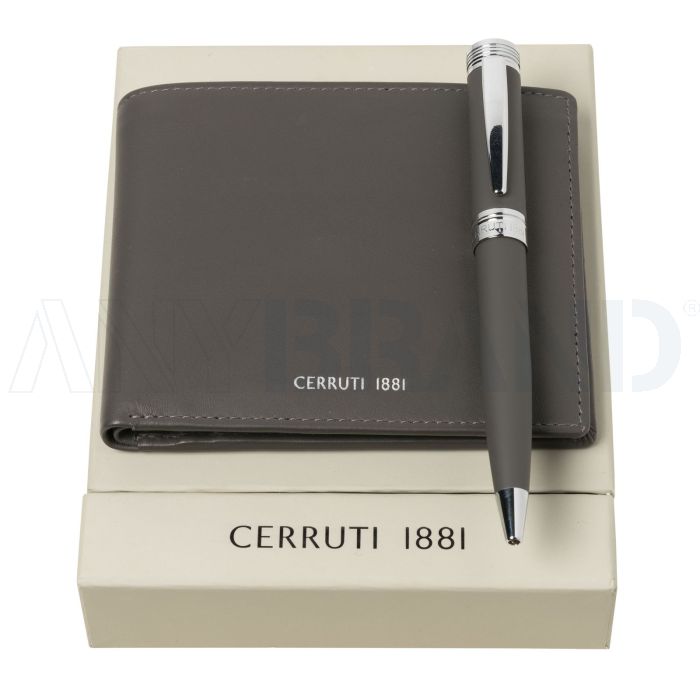 Cerruti 1881 Set Zoom (kugelschreiber & brieftasche & geldbörse) bedrucken