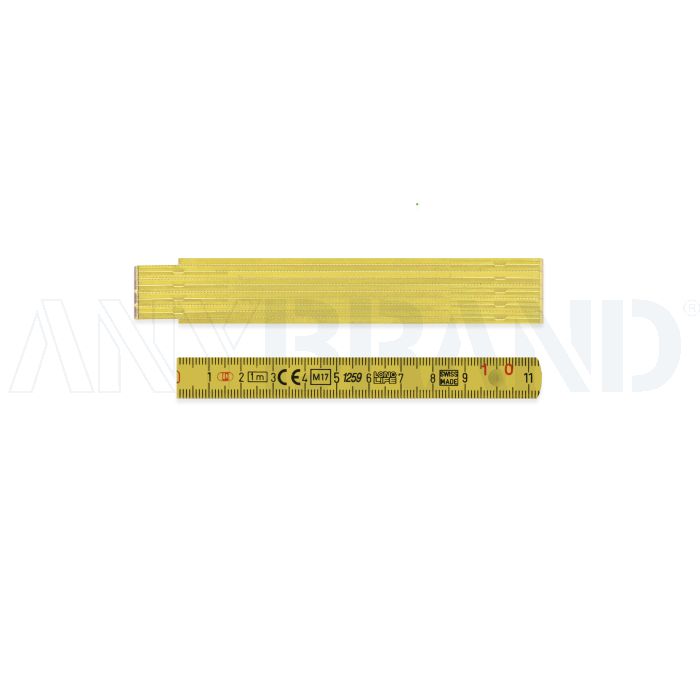 LongLife Zollstock gelb aus Kunststoff (1m) bedrucken