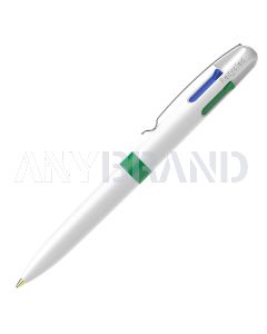 Schneider Take 4 Promo Vier-Schreibfarben Kugelschreiber weiß / grün