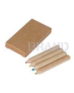 Set bestehend aus 4 Holzbuntstiften