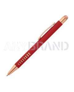 Bokaj Metallkugelschreiber roségold mit Stylus red