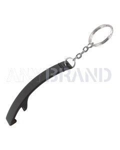 Metallflaschenöffner mit Schlüsselanhänger black