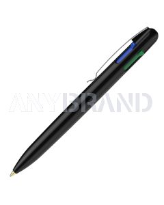 Schneider Take 4 Promo Vier-Schreibfarben Kugelschreiber schwarz / schwarz
