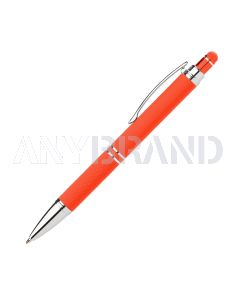 Diamond Soft Touch Kugelschreiber mit Stylus orange
