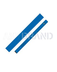 Zollstock AB420 aus Holz 2m weiß mit Anfangsgliedern in hellblau