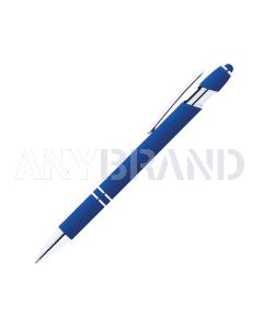 Alpha Rainbow Soft Touch Kugelschreiber mit farbigem Stylus blau