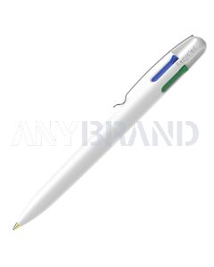 Schneider Take 4 Promo Vier-Schreibfarben Kugelschreiber weiß / weiß