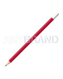 Staedtler Bleistift rot mit farbiger Tauchkappe Sechskant (eckig)