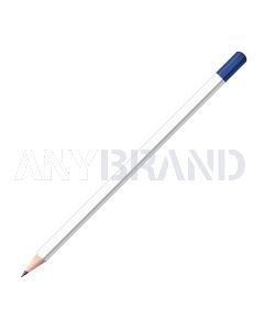 Staedtler Bleistift weiß mit farbiger Tauchkappe Sechskant (eckig)
