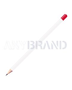 Staedtler Bleistift weiß mit farbiger Tauchkappe rund