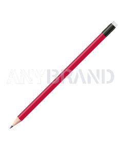 Staedtler Bleistift dunkelrot, rund mit Zwinge und Radiertip