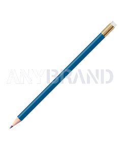 Staedtler Bleistift dunkelblau, rund mit Zwinge und Radiertip