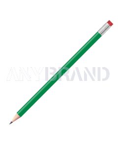 Staedtler Bleistift dunkelgrün, rund mit Zwinge und Radiertip