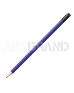 Staedtler Bleistift reflex blau, rund mit schwarzer Zwinge und schwarzem Radiertip