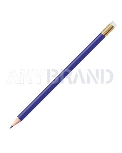 Staedtler Bleistift reflex blau, rund mit Zwinge und Radiertip